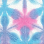 Itajime Shibori Flower Paper from Japan- Magenta, Turquoise, Blue