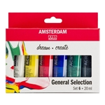 Amsterdam Acrylics General Selection Set 6 × 20 ml