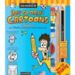 General Pencil and Matthew Luhn have partnered to create great new sets and books that teach How To Draw Cartoons and How to Draw Cartoon Animation FlipBooks.  This fun kit includes 2 Books by Pixar Animator/Cartoonist/Story Veteran Matthew Luhn as well as: 1 Jumbo Cartooning Pencil 1 Layout® Soft Drawing Pencil 1 3B Drawing Pencil 6 PlastiPastel® Crayons 1 General's® Factis® Artist Eraser 1 All-Art® Sharpener Bonus Sketch Book