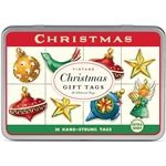 Cavallini Vintage Christmas Gift Tags- Ornaments
