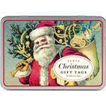 Cavallini Vintage Christmas Gift Tags- Christmas Santa