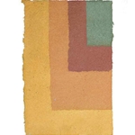 Lokta Stripes- Yellow to Green L Shape 19x28" Sheet