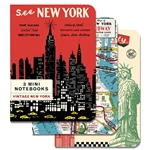 Cavallini Vintage New York Mini Notebook Set