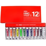 Holbein Artists' Watercolor, 12 color set 15ml tubes