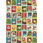 Cavallini Decorative Paper - Christmas Quilt 20"x28" Sheet