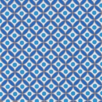 "NEW!" Printed Paper from India- Rings and Dots in Blue and Gold 22x30" Sheet