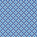 "NEW!" Printed Paper from India- Rings and Dots in Blue and Gold 22x30" Sheet