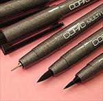COPIC Multiliner - Set of 9 Pens (7 Fine Tips &amp; 2 Brush Tips)