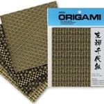 Origami Paper - Yuzen Black &amp; Gold