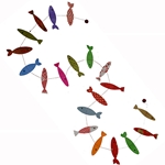 Decorative Paper Garland- Multicolor Fish