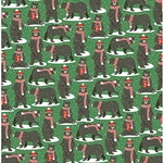 Holiday Bears Paper- 19x26 Inch Sheet