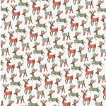 Dashing Reindeer Paper- 19x26 Inch Sheet