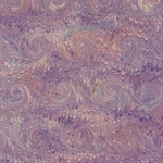 Handmade Italian Marble Paper- Scroll Swirls Deep Purple 19.5 x 27" Sheet