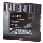 POSCA 8-Color PC-5M Monotone Set