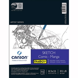 Canson Fanboy Comic and Manga Sketch Pad - 8.5"x11" 50 Sheet Pad