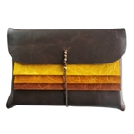Lamali Ninki Journals in Leather Pouch - Earth Tones