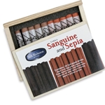 Jack Richeson Sanguine & Sepia - 10 Crayons