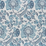 Tassotti Paper- Azure Blue Floral 19.5x27.5 Inch Sheet