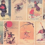 Tassotti Paper- Holiday Season Postcards 19.5x27.5 Inch Sheet