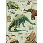 Cavallini Decorative Paper - Dinosaurs 20"x28" Sheet