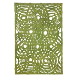 Amate Bark Paper from Mexico- Circular Woven Verde Limon Lime Green 15.5x23 Inch Sheet