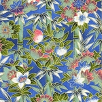 Japanese Chiyogami Paper - Blue, Green, Pink Bamboo Forest