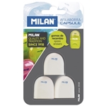 Milan Capsule Eraser Refill 3 Pack