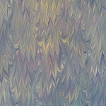 Handmade Italian Marble Paper- Rain Drop Blue Violet 19.5 x 27" Sheet