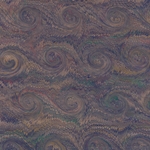 Handmade Italian Marble Paper- Scroll Swirls Blue on Craft Paper 19.5 x 27" Sheet