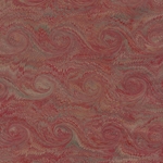 Handmade Italian Marble Paper- Scroll Swirls Red on Craft Paper 19.5 x 27" Sheet