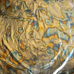 Luco Gilding Material Variegated Blue Leaf - 25 Leaves 5.5"x5.5"