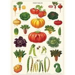 Cavallini Decorative Paper - Vegetable Garden 20"x28" Sheet
