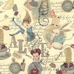 Italian Fairy Tale Paper- Alice in Wonderland 27x36" Sheet