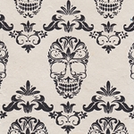 Nepalese Filagree Sugar Skull Printed Paper