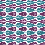 Paddle Leaf- Purple/Teal 22x30" Sheet