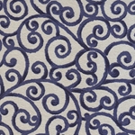 Blue Scrolls on Taupe 21x31" Sheet