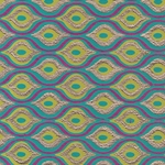 Printed Cotton Paper from India- Turquoise, Green, & Gold Eyes on Magenta 22x30 Inch Sheet