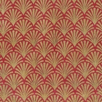 Nepalese Printed Paper- Art Deco Scallop Pattern