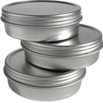 Enkaustikos 2oz Empty Metal Tin With Lid (3 pack)