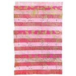 Nepalese Striped Collage Paper- Magenta and Pink Print Collage 20x30" Sheet