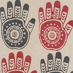 Nepalese Handmade Lokta Paper- Woodblock Hands