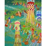 Japanese Sogara Yuzen Tanabata Festival- 18x24" Print
