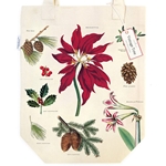 Cavallini Tote Bag- Christmas Botanica