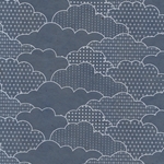 Nepalese Printed Paper- Asian Art Deco Clouds