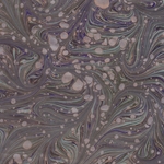 Handmade Italian Marble Paper- Malachite Fantasy Pattern with Silver 19.5 x 27" Sheet