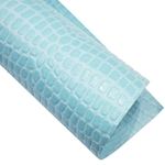 Crocodile Embossed Paper- Turquoise 22x30" Sheet