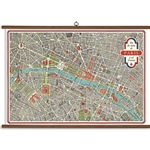 Cavallini Vintage School Chart- Paris Map