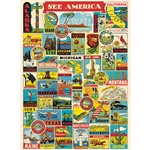 Cavallini Decorative Paper - See America 20"x28" Sheet