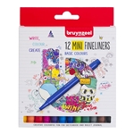 Bruynzeel College Fineliner mini set 12 colours