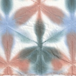 Itajime Shibori Flower Paper from Japan- Brown, Blue, Forest